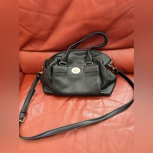 Kate Spade New York Hampton Road Janie Black Leather Satchel Shoulder Bag